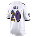 Vanessashop B.Ravens #20 Ed Reed Player White Alternate Game Home Stitched Jerseys
