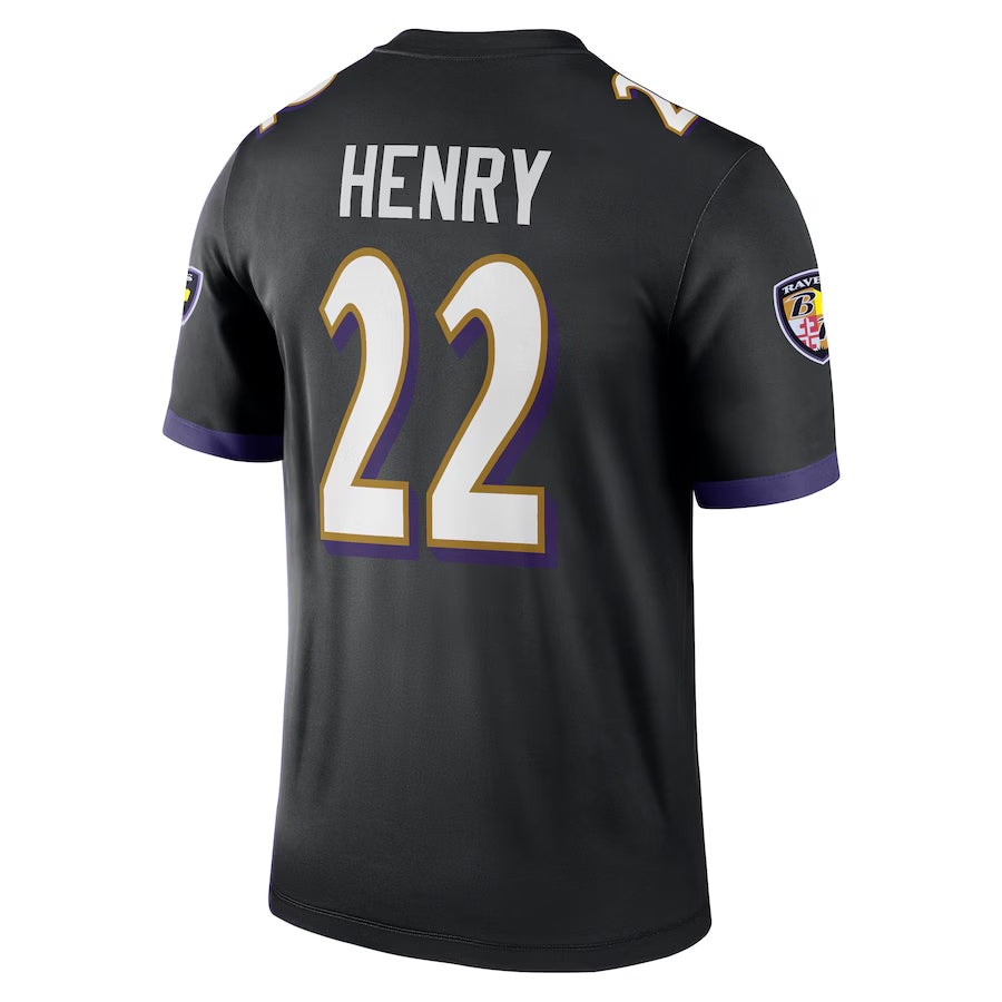Vanessashop B.Ravens #22 Derrick Henry Player Black Legend Performance Stitched Jerseys