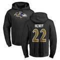 Vanessashop B.Ravens #22 Derrick Henry Player Black Pullover Hoodie Stitched Jerseys