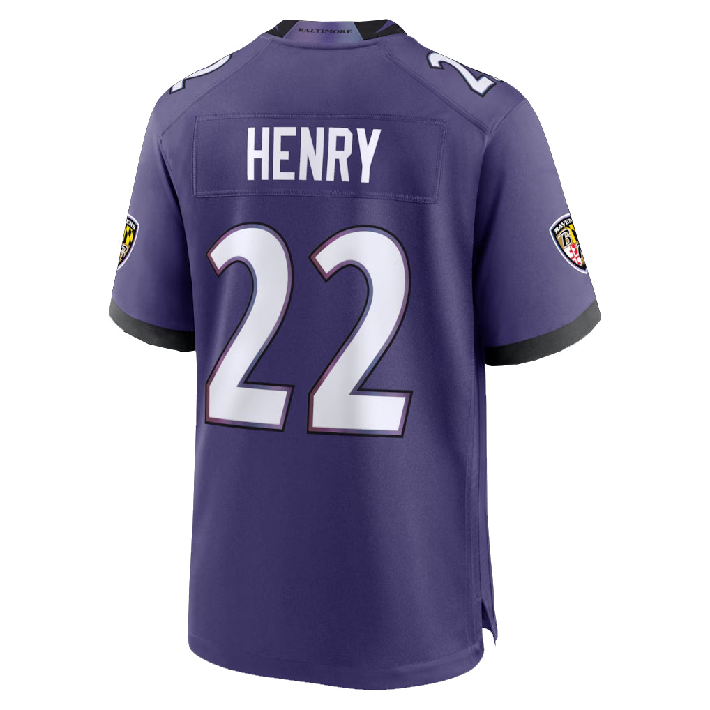 Vanessashop B.Ravens #22 Derrick Henry Player Purple Home Game Stitched Jerseys
