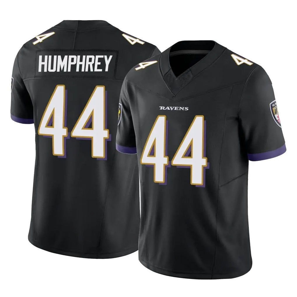 Vanessashop B.Ravens #44 Marlon Humphrey Player Black Vapor F.U.S.E. Limited Home Game Stitched Jerseys