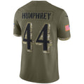 Vanessashop B.Ravens #44 Marlon Humphrey Player Olive Salute To Service Limited Stitched Jerseys