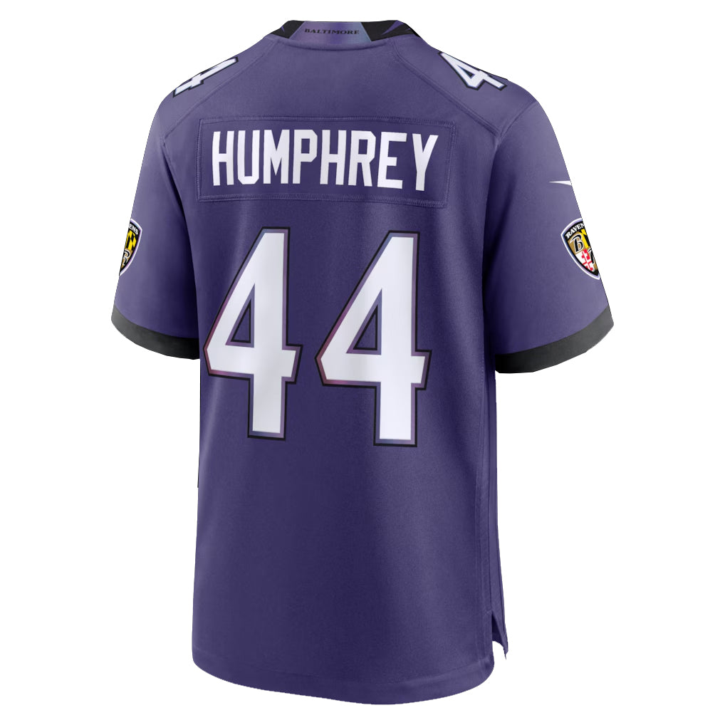 Vanessashop B.Ravens #44 Marlon Humphrey Player Purple Home Game Stitched Jerseys