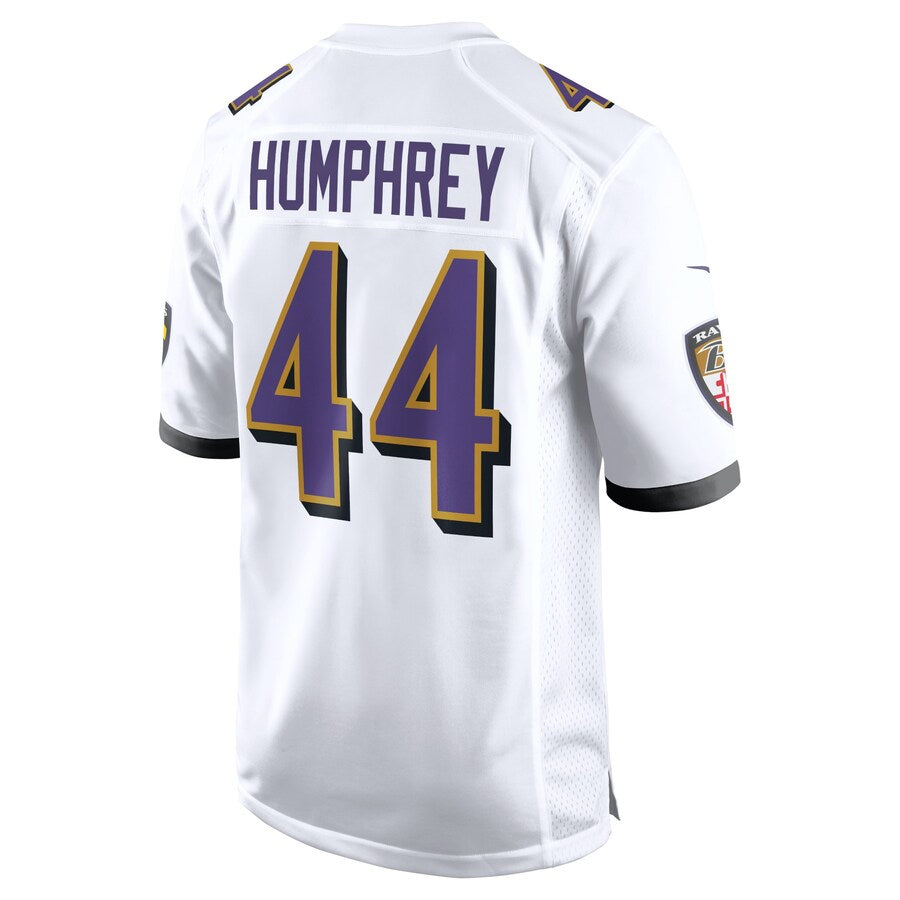 Vanessashop B.Ravens #44 Marlon Humphrey Player White Alternate Home Game Stitched Jerseys