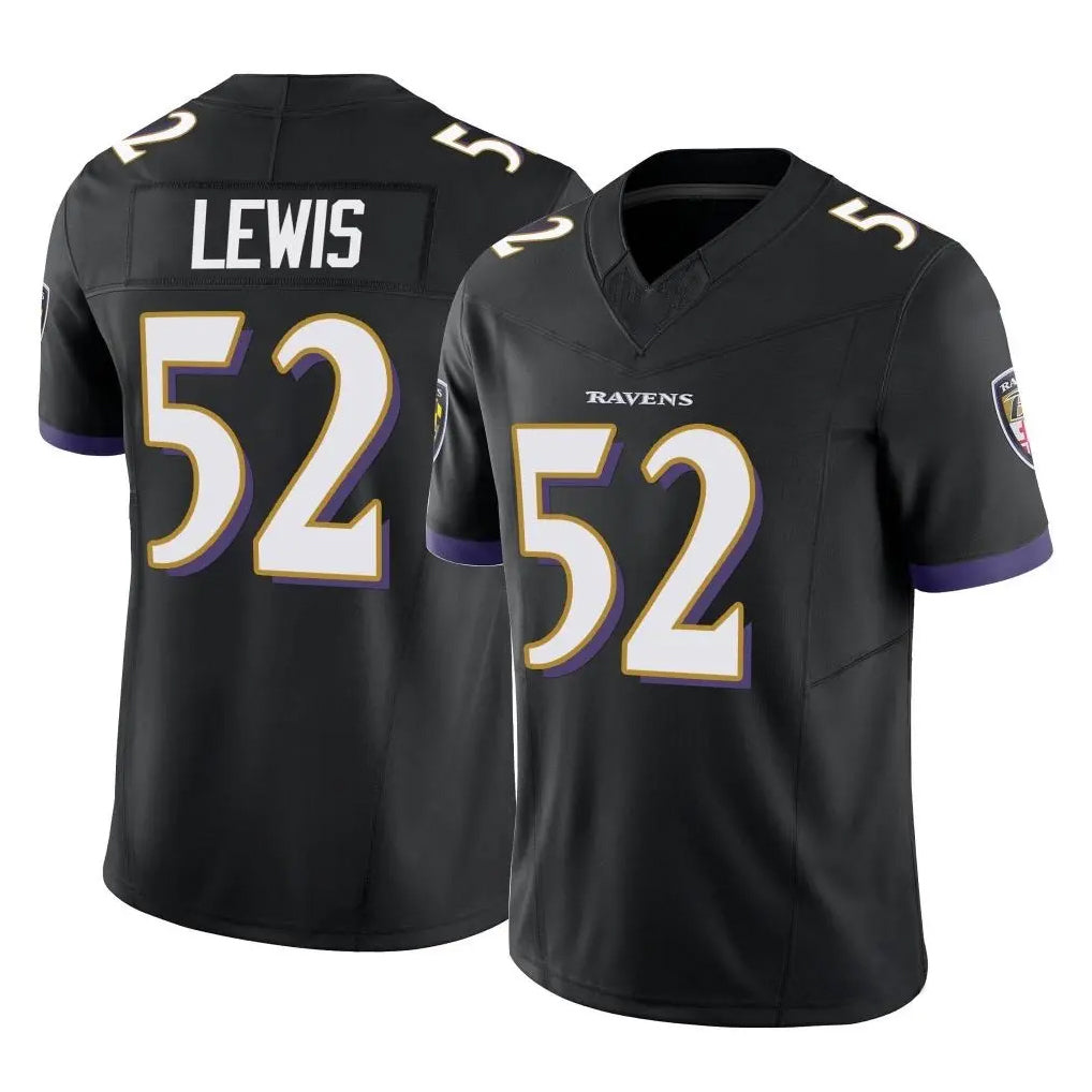 Vanessashop B.Ravens #52 Ray Lewis Player Black Vapor F.U.S.E. Limited Game Stitched Jerseys