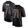 Vanessashop B.Ravens #71 Olaivavega Ioane Player Black Carbon Fashion Home Stitched Jerseys