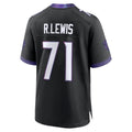 Vanessashop B.Ravens #71 Olaivavega Ioane Player Black Home Game Stitched Jerseys