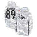 Vanessashop B.Ravens #89 Mark Andrews Player Arctic Camo Salute To Service Hoodie Stitched Jerseys