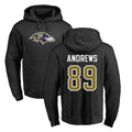 Vanessashop B.Ravens #89 Mark Andrews Player Black Pullover Hoodie Stitched Jerseys