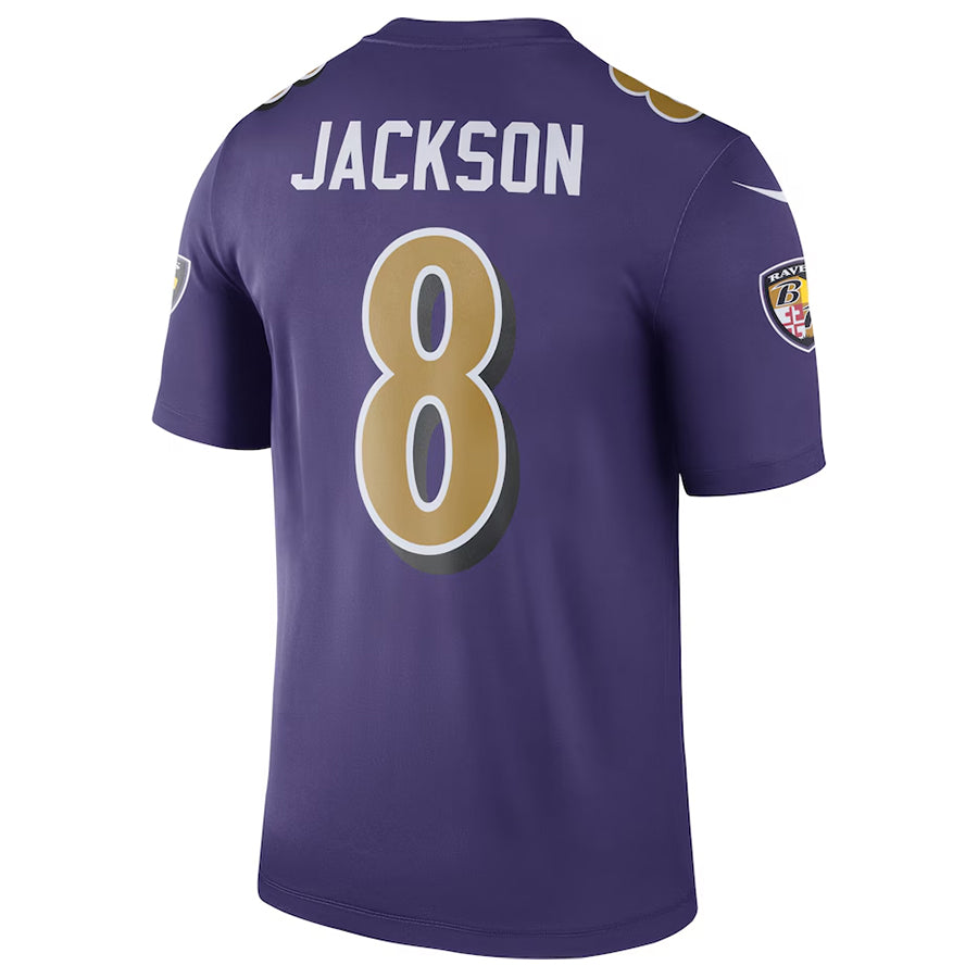 Vanessashop B.Ravens #8 Lamar Jackson Player Purple Legend Performance Stitched Jerseys