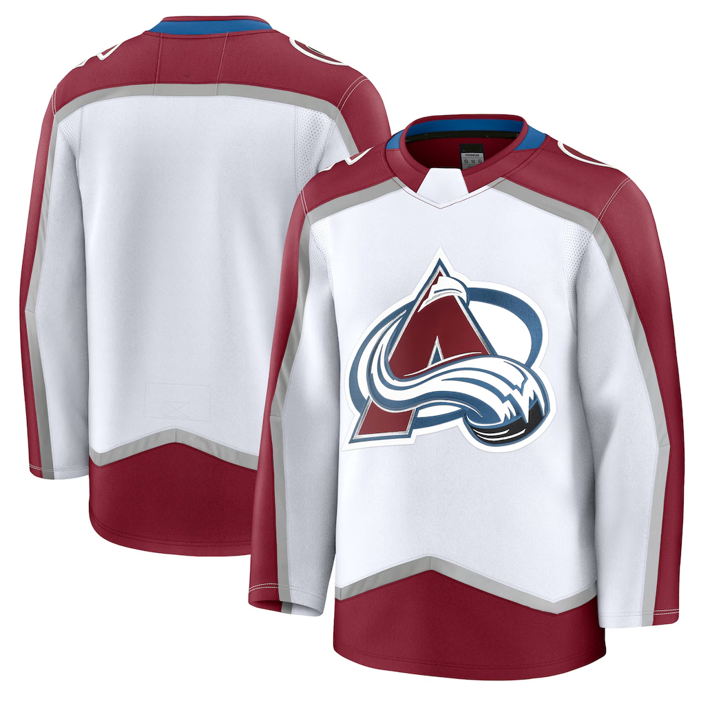 Vanessashop C.Avalanche White Away Premium Jerseys