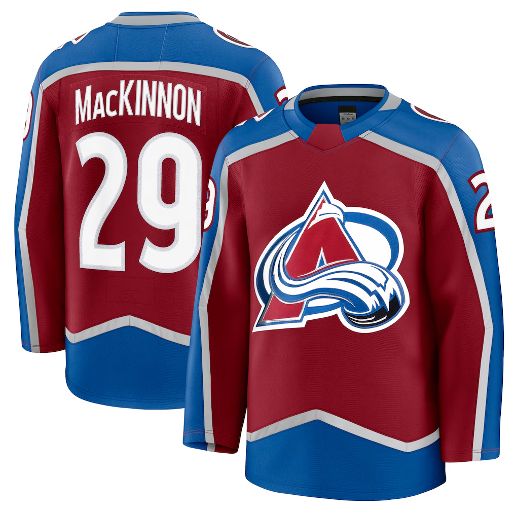 Vanessashop C.Avalanche #29 Nathan MacKinnon Burgundy Home Premium Jerseys