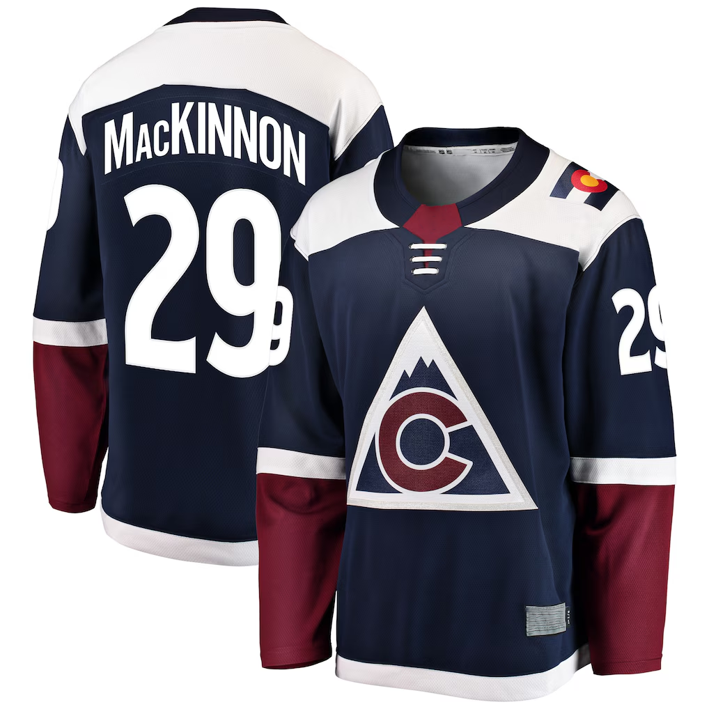 Vanessashop C.Avalanche #29 Nathan MacKinnon Navy Breakaway Jerseys