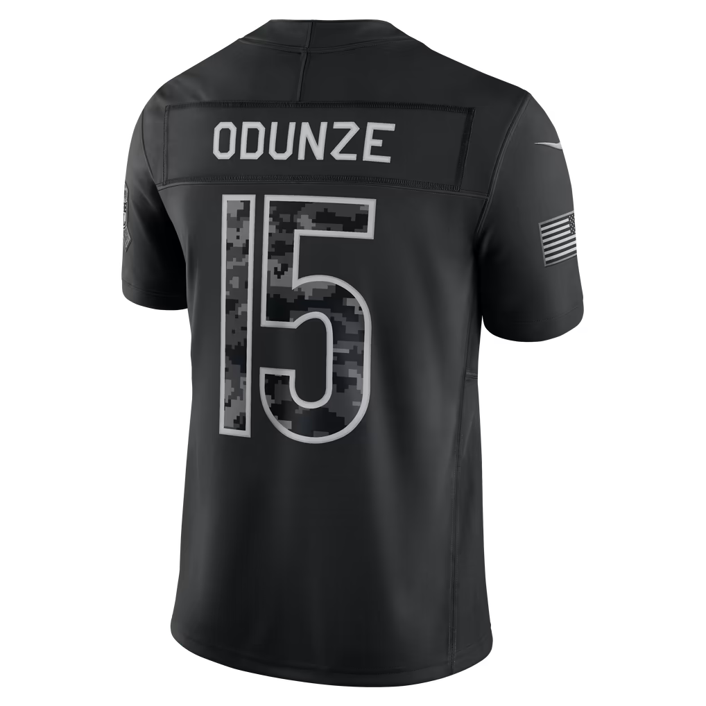 vanessashop C.Bears #15 Rome Odunze Black 2026 Salute to Service Stitched Limited Jersey