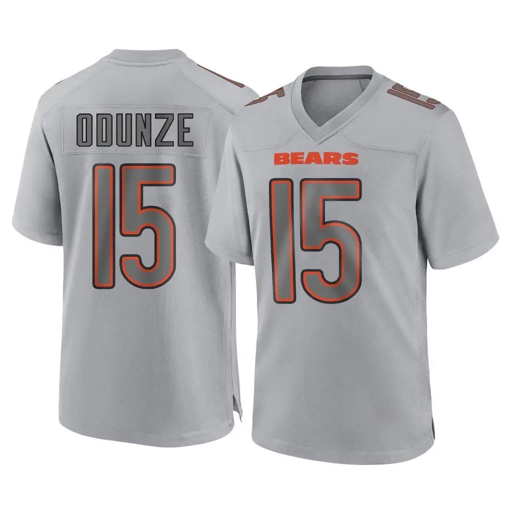 C.Bears #15 Rome Odunze Player Gray Vanessashop Atmosphere Fashion Game Stitched Jerseys