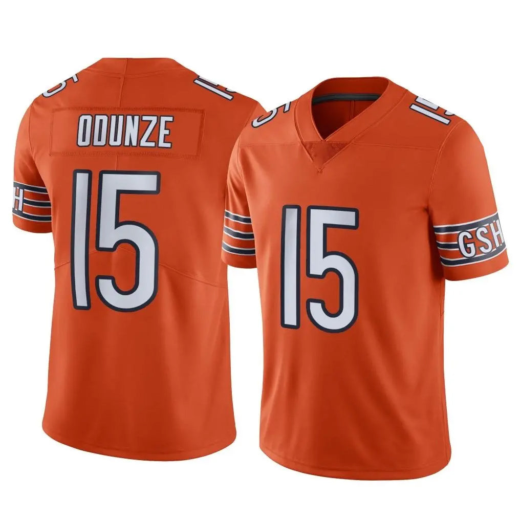 C.Bears #15 Rome Odunze Player Orange Vanessashop Alternate Vapor Limited Home Game Stitched Jerseys