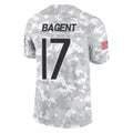 C.Bears #17 Tyson Bagent Player Arctic Camo Vanessashop Salute to Service Limited Stitched Jerseys