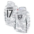 C.Bears #17 Tyson Bagent Player Arctic Camo Vanessashop Salute to Service Pullover Hoodies Limited Stitched Jerseys