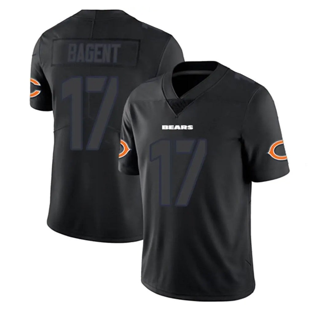 C.Bears #17 Tyson Bagent Player Black Vanessashop Impact Limited Game Stitched Jerseys