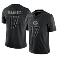 C.Bears #17 Tyson Bagent Player Black Vanessashop REFLECTIVE Limited Game Stitched Jerseys