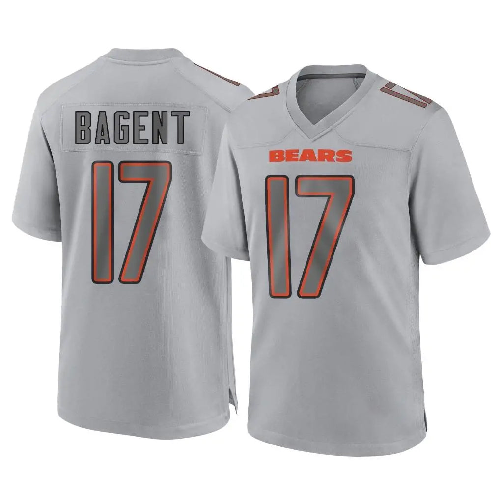 C.Bears #17 Tyson Bagent Player Gray Vanessashop Atmosphere Fashion Game Stitched Jerseys