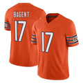 Vanessashop C.Bears #17 Tyson Bagent Player Orange Vanessashop Vapor F.U.S.E. Limited Home Game Stitched Jerseys
