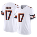 Vanessashop C.Bears #17 Tyson Bagent Player White Vapor F.U.S.E. Limited Home Game Stitched Jerseys