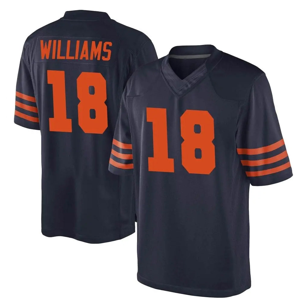 Vanessashop C.Bears #18 Caleb Williams Player Navy Blue Alternate Game Stitched Jerseys