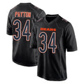 Vanessashop C.Bears #34 Walter Payton Player Carbon Black Fashion Game Stitched Jerseys