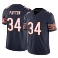 Vanessashop C.Bears #34 Walter Payton Player Navy Vapor F.U.S.E. Limited Home Game Stitched Jerseys