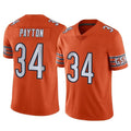 Vanessashop C.Bears #34 Walter Payton Player Orange Alternate Vapor Limited Home Game Stitched Jerseys