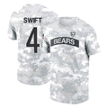Vanessashop C.Bears #4 D'Andre Swift Player Arctic Camo Salute to Service Performance T-Shirt Limited Stitched Jersey