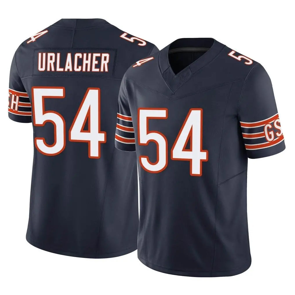 Vanessashop C.Bears #54 Brian Urlacher Player Navy Vapor F.U.S.E. Limited Home Game Stitched Jerseys