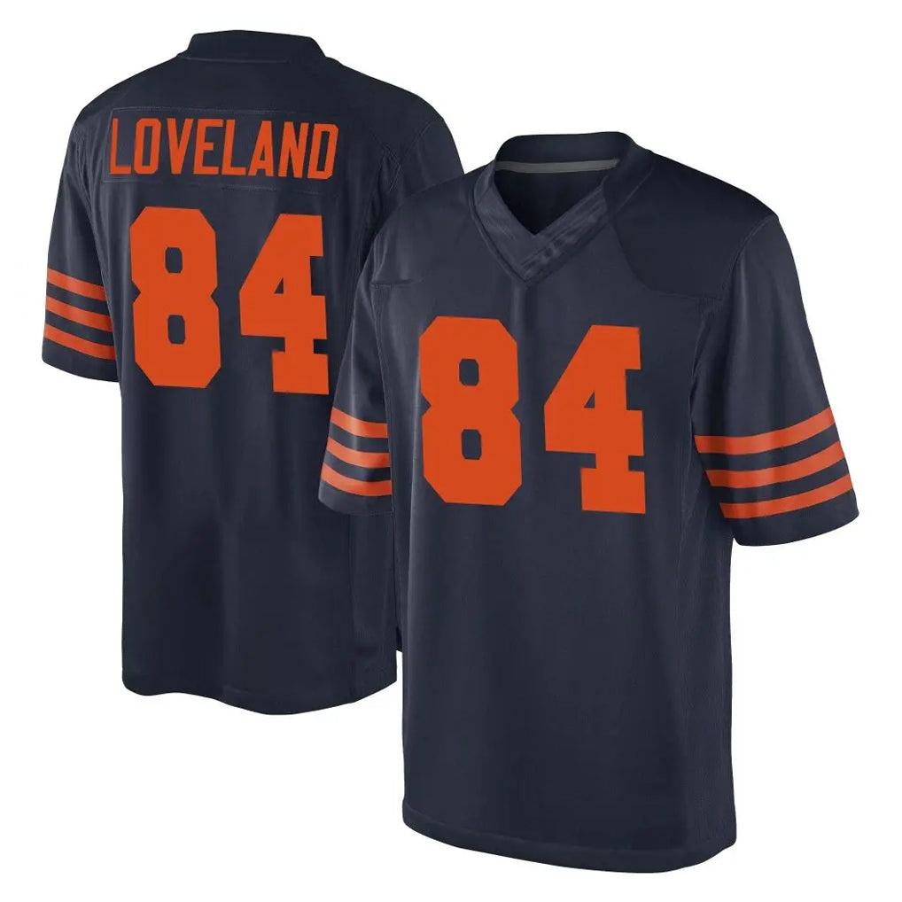 Vanessashop C.Bears #84 Colston Loveland Player Navy Blue Alternate Game Stitched Jerseys