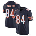 Vanessashop C.Bears #84 Colston Loveland Player Navy Vapor Untouchable Limited Home Game Stitched Jerseys