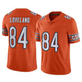 Vanessashop C.Bears #84 Colston Loveland Player Orange Alternate Vapor Limited Home Game Stitched Jerseys