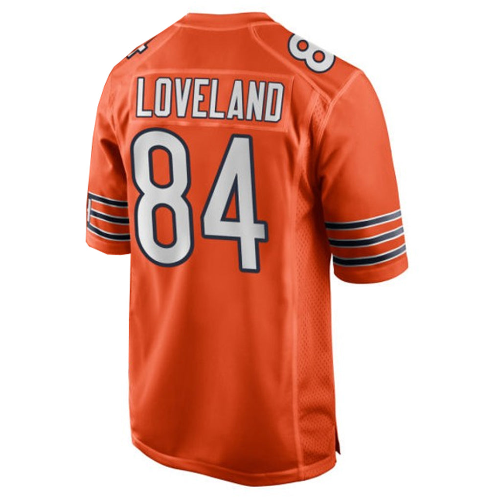 Vanessashop C.Bears #84 Colston Loveland Player Orange Home Game Stitched Jerseys
