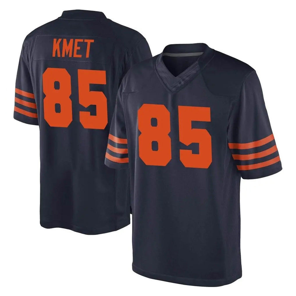 Vanessashop C.Bears #85 Cole Kmet Player Navy Blue Alternate Game Stitched Jerseys
