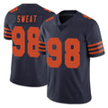 Vanessashop C.Bears #98 Montez Sweat Player Navy Blue Alternate Vapor Untouchable Limited Stitched Jerseys
