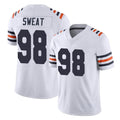 Vanessashop C.Bears #98 Montez Sweat Player White Classic Vapor Limited Home Game Stitched Jerseys