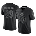 Vanessashop C.Bears #99 Gervon Dexter Sr. Player Black REFLECTIVE Limited Game Stitched Jerseys