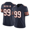 Vanessashop C.Bears #99 Gervon Dexter Sr. Player Navy Vapor F.U.S.E. Limited Home Game Stitched Jerseys