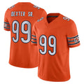 Vanessashop C.Bears #99 Gervon Dexter Sr. Player Orange Vapor F.U.S.E. Limited Home Game Stitched Jerseys