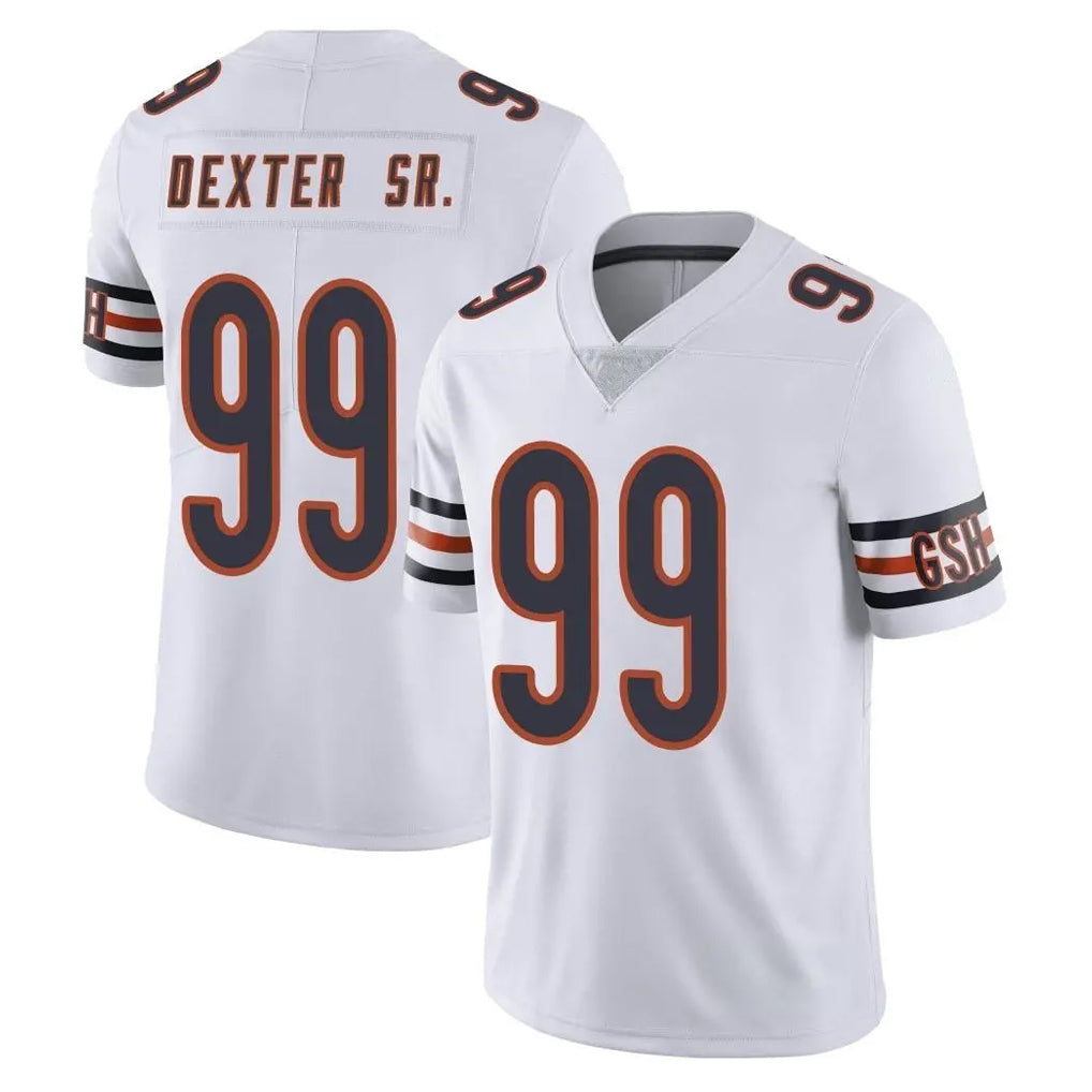 Vanessashop C.Bears #99 Gervon Dexter Sr. Player White Vapor Untouchable Limited Home Game Stitched Jerseys