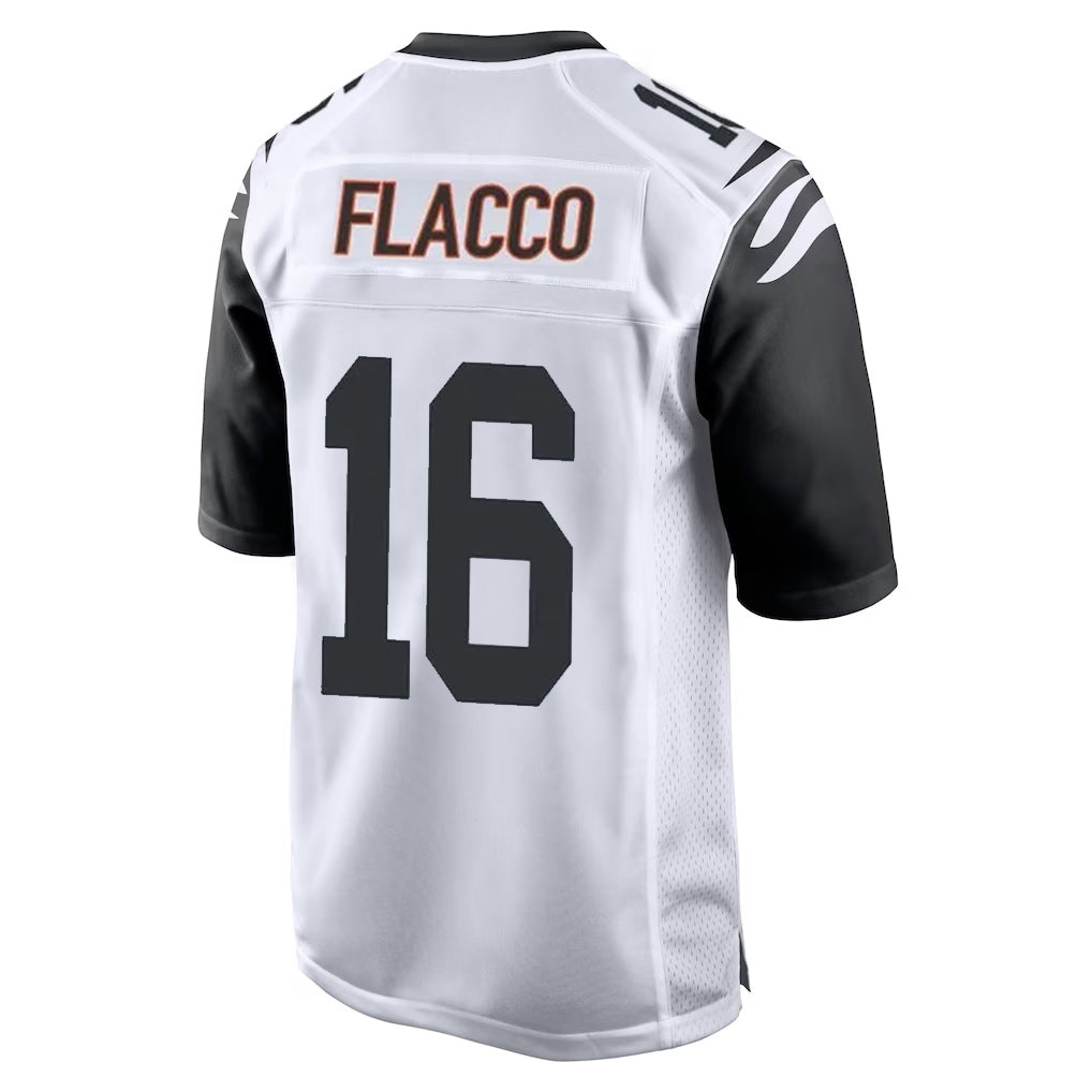 Vanessashop C.Bengals #16 Joe Flacco Player White Alternate Home Game Stitched Jerseys
