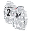 Vanessashop C.Bengals #2 Evan McPherson Player Arctic Camo Salute to Service Pullover Hoodie Limited Stitched Jerseys