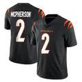 Vanessashop C.Bengals #2 Evan McPherson Player Black Vapor Untouchable Limited Home Game Stitched Jerseys