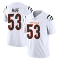 Vanessashop C.Bengals #53 Boye Mafe Player White Vapor Untouchable Limited Home Game Stitched Jerseys