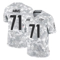Vanessashop C.Bengals #71 Amarius Mims Player Arctic Camo Salute to Service Limited Stitched Jerseys