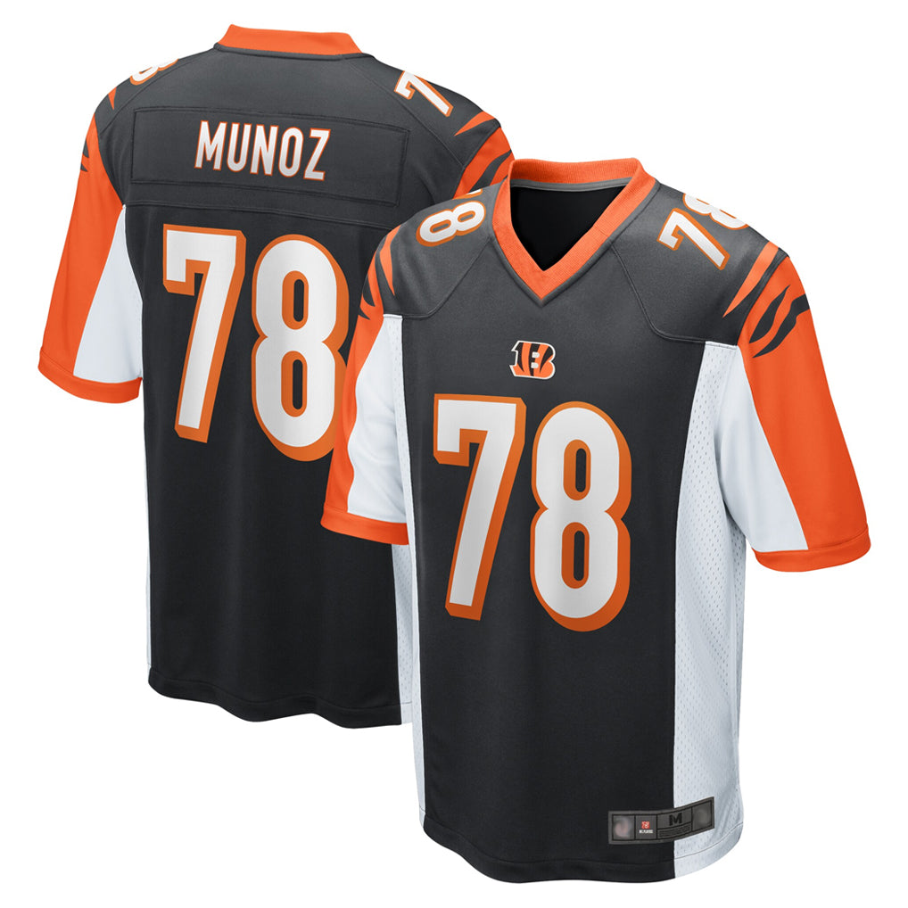 Vanessashop C.Bengals #78 Anthony Munoz Player Black Alternate Home Game Stitched Jerseys